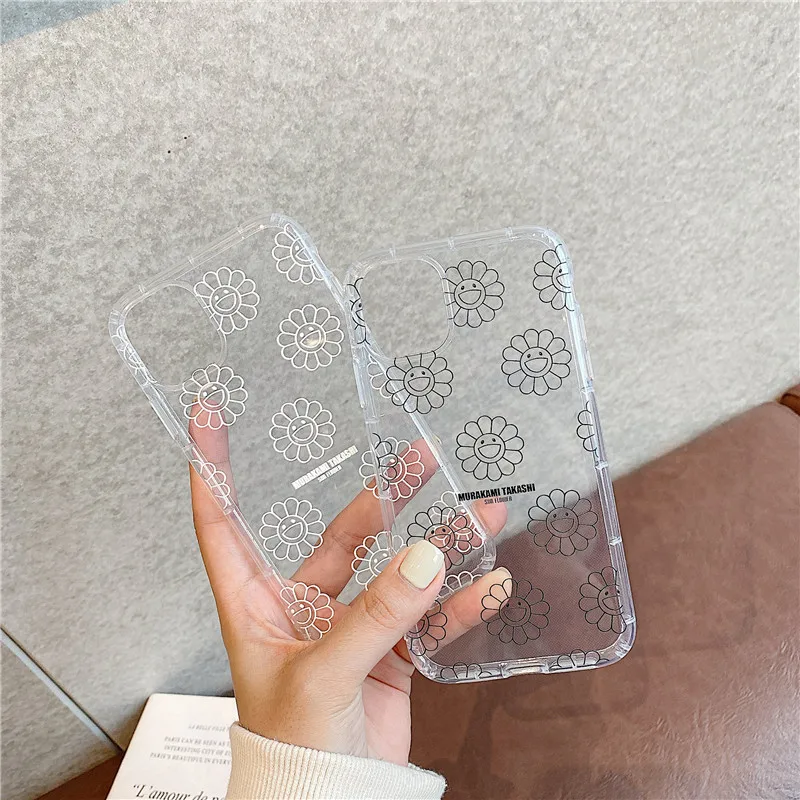 Простой чехол для телефона с изображением подсолнуха iphone 11 Pro Max 7 8 plus X XR XS