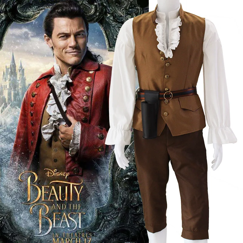 Фильм Красота и с рисунком из мультфильма Красавица Чудовище Gaston Костюмы для
