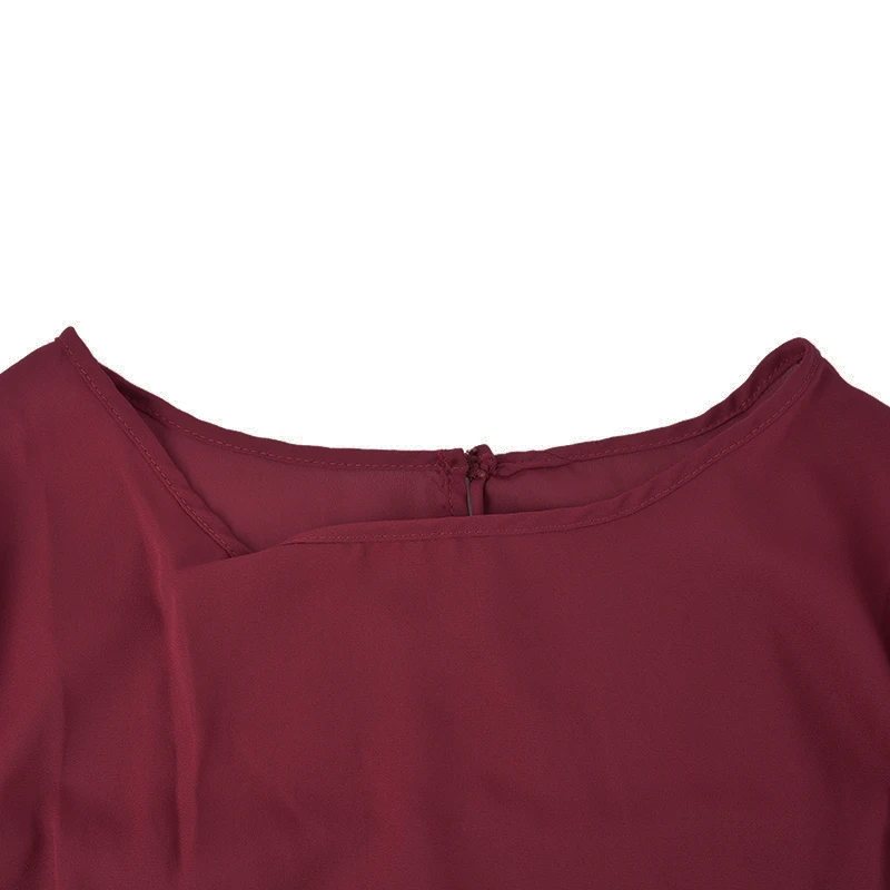 JODIMITTY Women Chiffon Blouse Pleated Back Long Sleeve Solid Shirts Casual Plus Size Shirt Office Work Tunic Tops 4XL 5XL | Женская