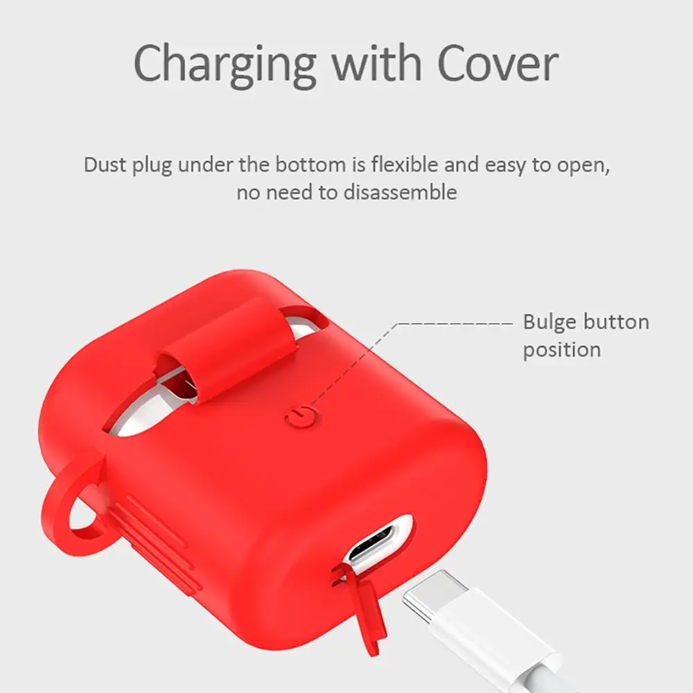 Силиконовый чехол для huawei FreeBuds 2 защитный наушников силиконовые контейнеры