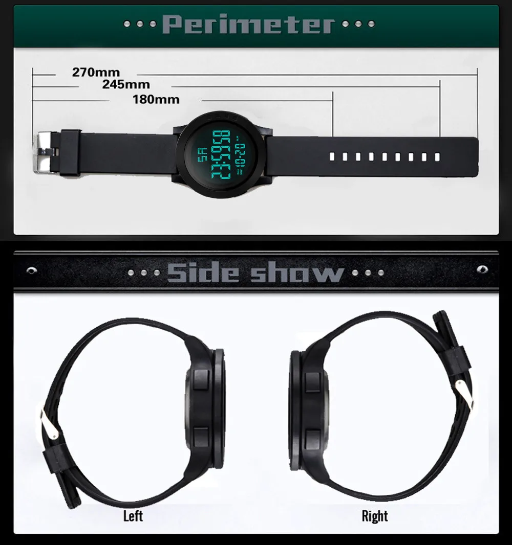 

2020 Watches For Men Luxury Men Analog Digital Military Sport LED Waterproof Wrist Watch Reloj Hombre Montre Homme