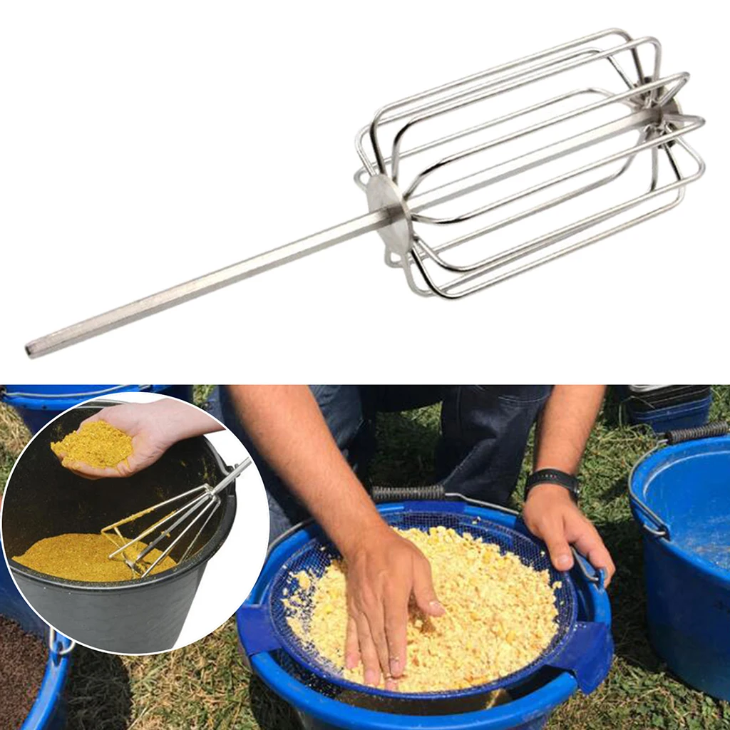 

Durable Groundbait Mixer Mixing Carp Tackles Pellets Whisk Tool Accessories