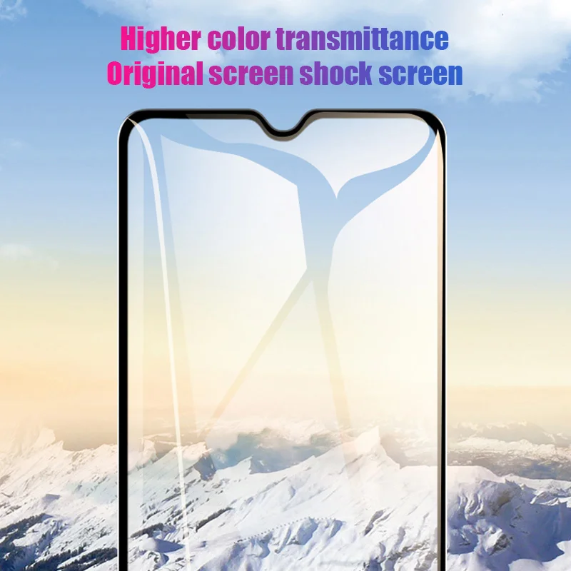 2 в 1 полное покрытие Защитное стекло для Realme 3 Pro 3i защита задней камеры против