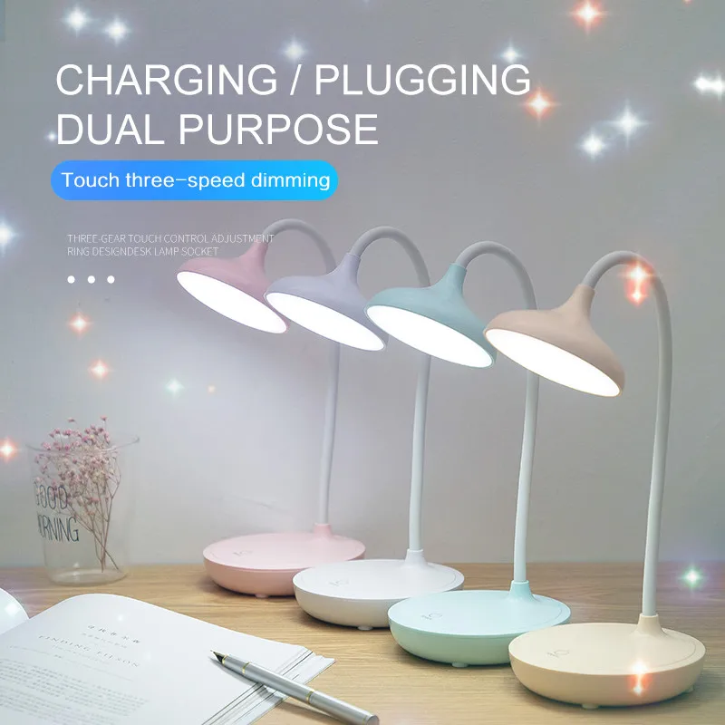 

3 Modes Adjustable LED Desk Lamps Bedside Studying Lights Table Light Touch Control Table Lamps Night Reading Light USB Lamps