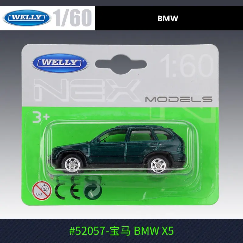 Модель автомобиля WELLY 1:60 BMW X5 из сплава модель украшение коллекционная Подарочная