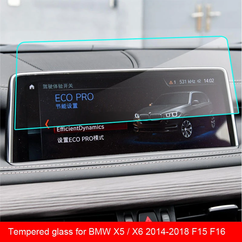 Защитное стекло для сенсорного экрана BMW X5 / X6 2014 2018 F15 F16|Лепнина интерьера| |