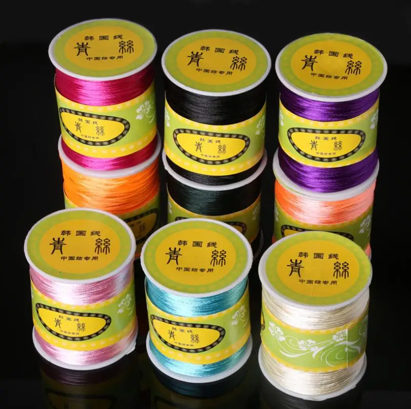 55 метров/рулон 1 5 мм нейлоновый шнур атласный Rattail шелковый китайский узел