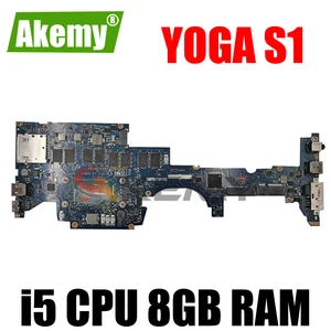 zips1 la a341p mainboard for lenovo thinkpad yoga s1 laptop motherboard fru04x5236 04x5235 with i5 cpu 8gb ram 100 fully test free global shipping