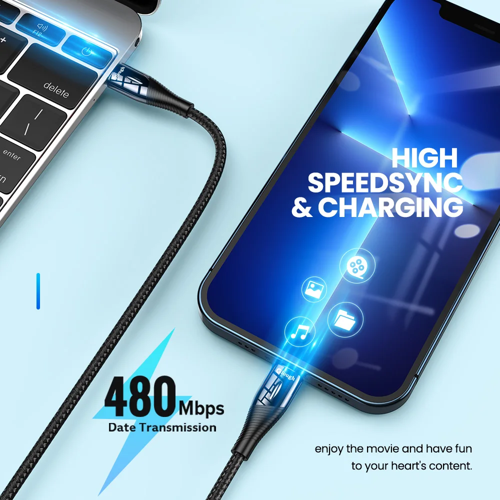 Кабель зарядный Elough с USB Type-C и поддержкой быстрой зарядки 20 Вт | Мобильные