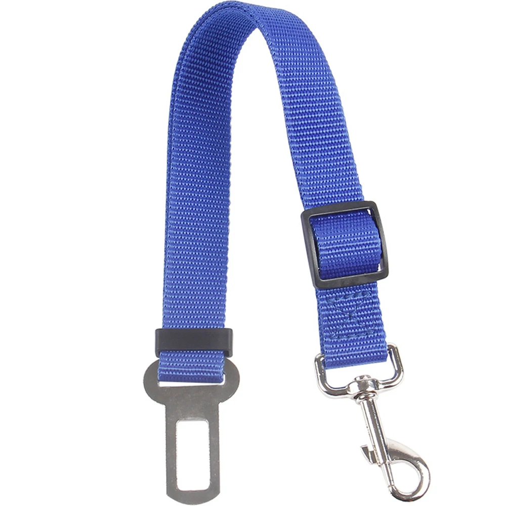 Ремень безопасности для собак и котят Нейлоновый Регулируемый красный черный