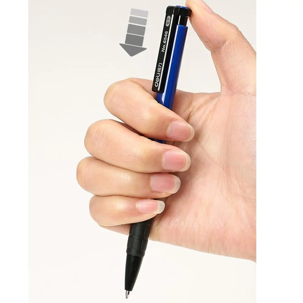 Классическая офисная шариковая ручка набор из 36 штук масляные чернила синего