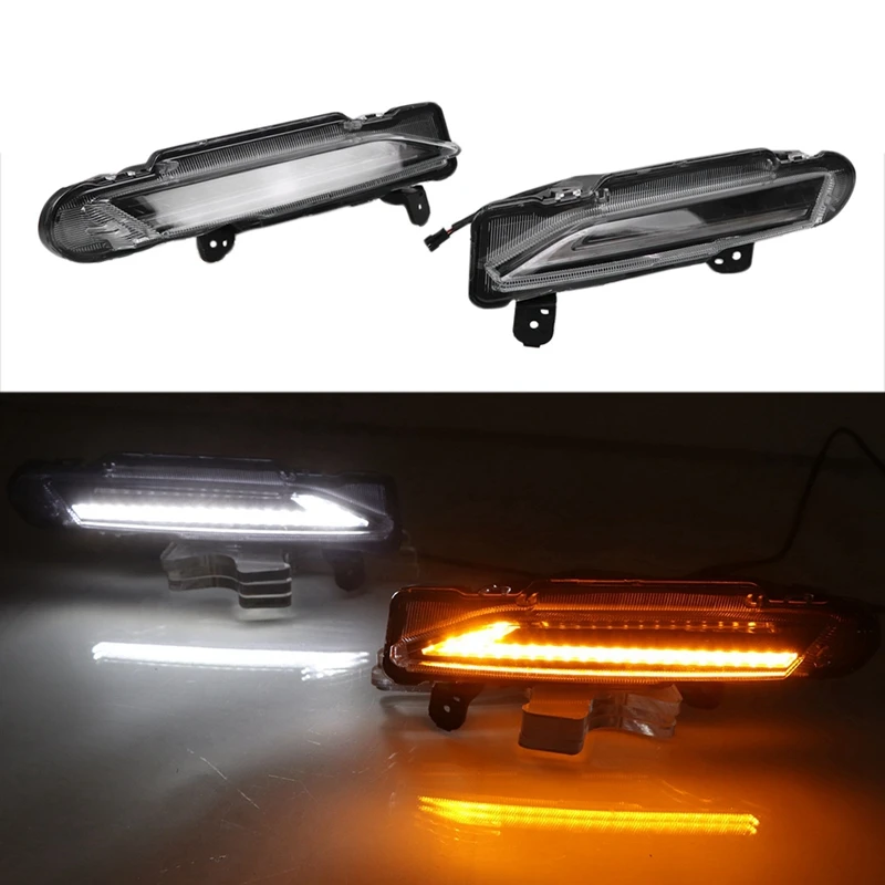 

Car DRL Daytime Running Light LED Daytime Running Light Turn Signal Light for Toyota Yaris 2017-2019