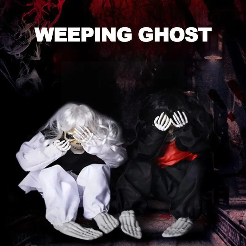 

Украшения на Хэллоуин, страшные, страшные, с голосовым управлением, реквизит с привидениями на Хэллоуин, украшения для дома, плачи, готы D6D1