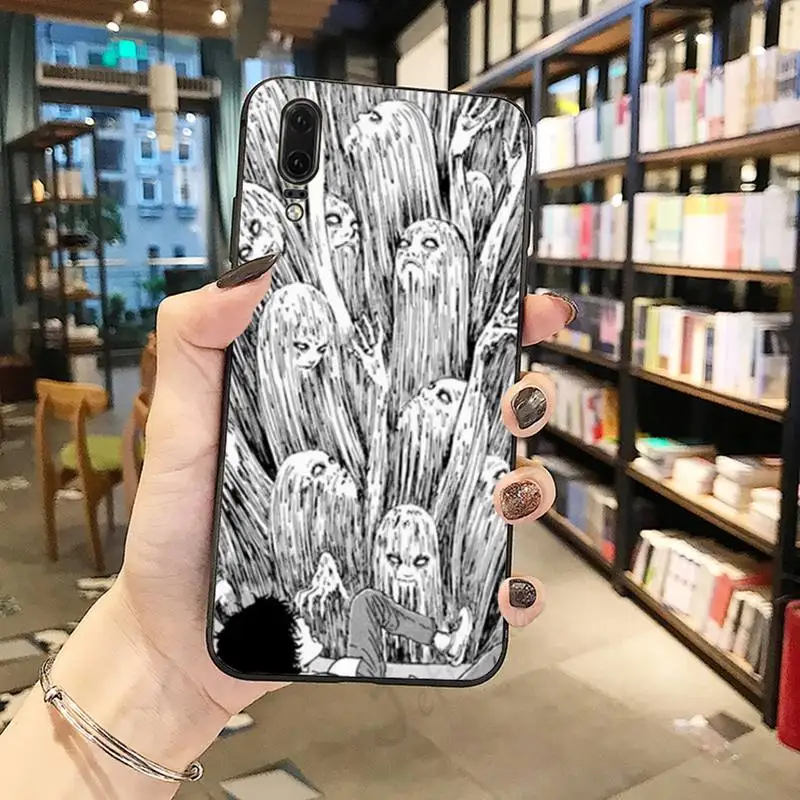 

Junji Ito Tees Japan anime high quality Phone Case funda For Huawei honor Mate P 10 20 30 40 Pro 10i 9 10 20 8 x Lite