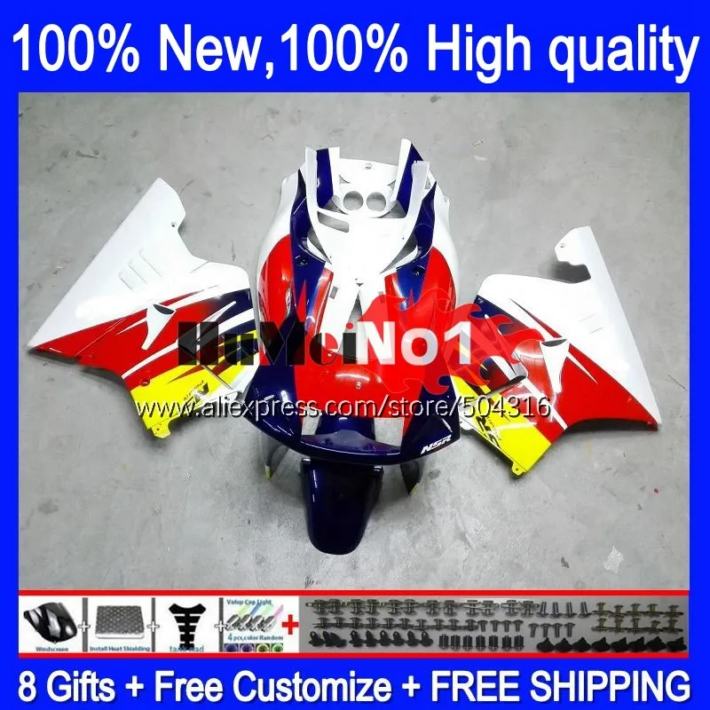 

Корпус для HONDA NSR250R NS250 NSR 250 NSR 250R 1988 1989 131MC.9 MC16 MC18 PGM2 белый красный blk NSR250 R RR NSR250RR 88 89 обтекатель