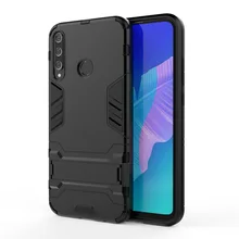 Luxury Stand Armor Phone Holder Case For Huawei P40 lite-E Hybrid TPU+Hard PC ShockProof Back Cover For P 30 20 10 PRO Lite Plus