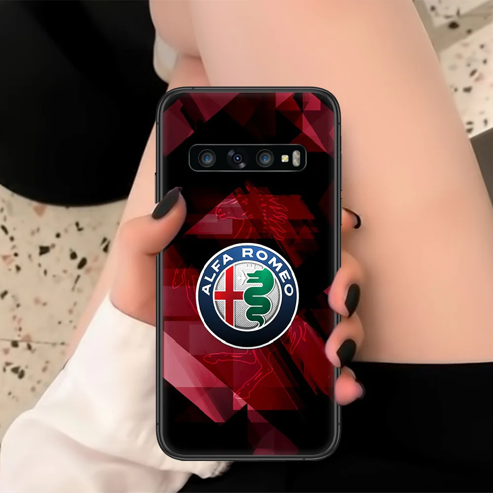 

Alfa Romeo Car Logo Phone Case For Samsung Galaxy Note S 8 9 10 20 Plus E Lite Ultra Black black Prime Silicone Cover Tpu Funda