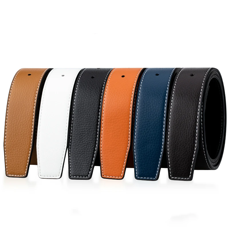 Роскошные брендовые ремни для мужчин, высокое качество, штыревая пряжка, мужской ремень из натуральной кожи, пояс Ceinture Homme, без пряжки для H 38 мм