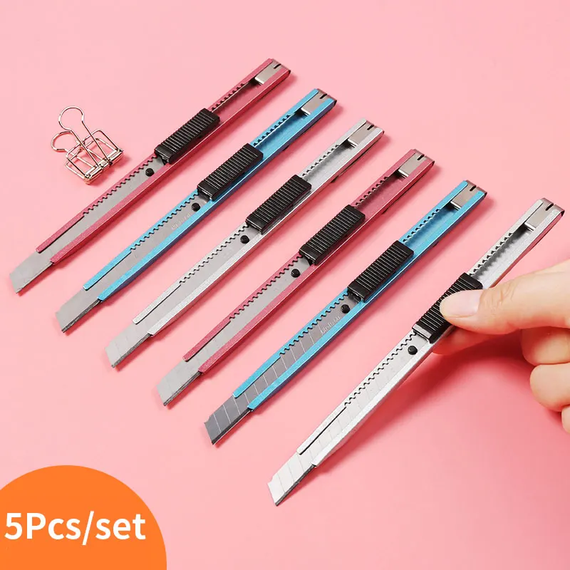 5 шт. резак канцелярский нож для студентов острый выдвижной рисования эскизов