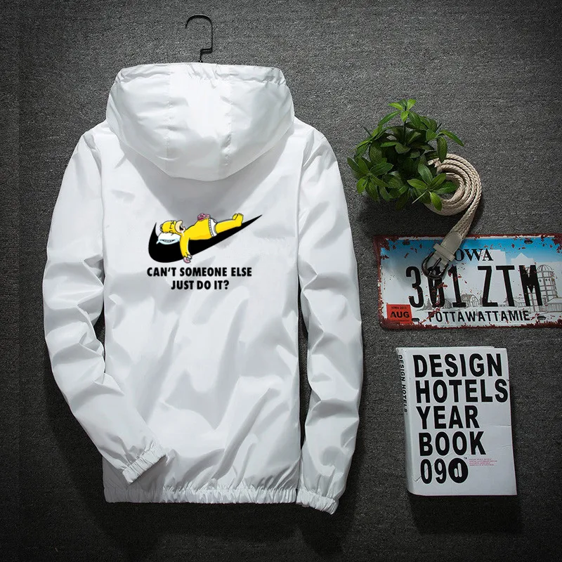 Новая куртка 2019 мужская повседневная с принтом свободная Красивая