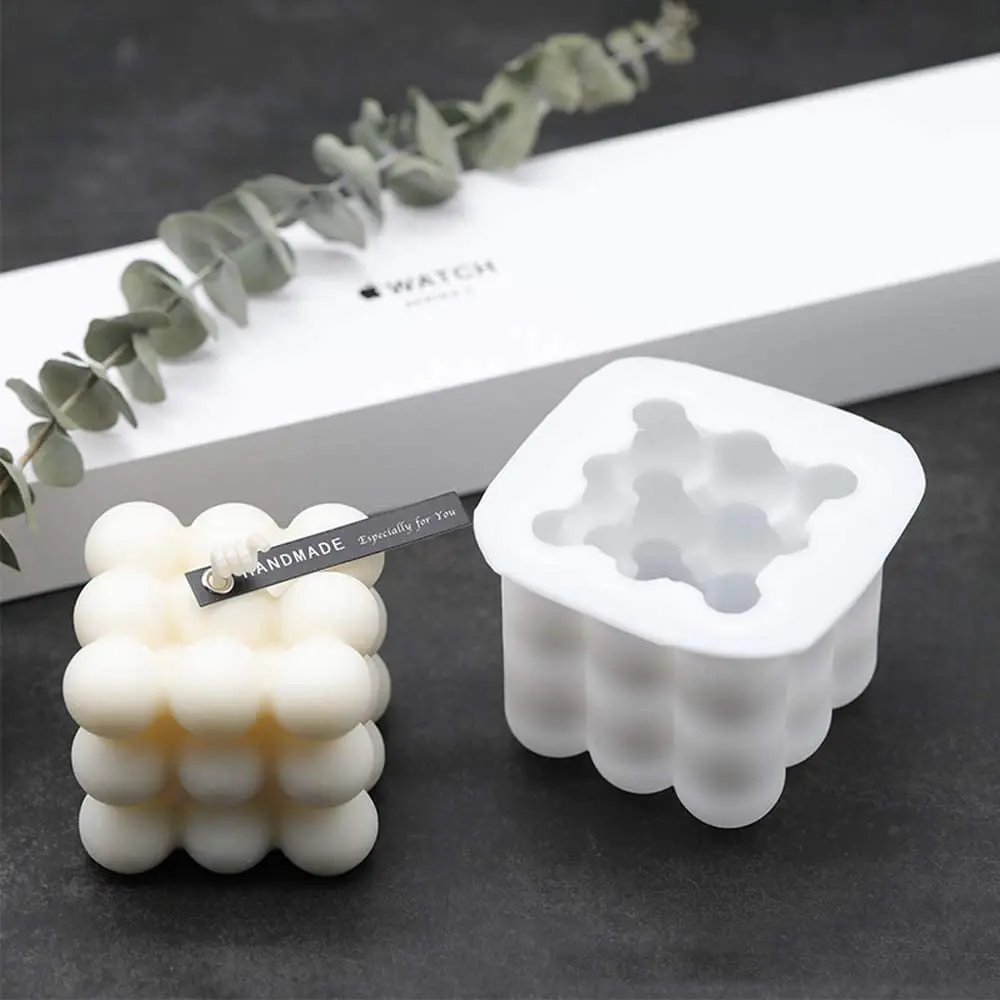 

New 3D Magic Shape Silicone Candle Mould Aromatherapy DIY Handmade Candle Material Resin Wax Soap Mold Making Supplies