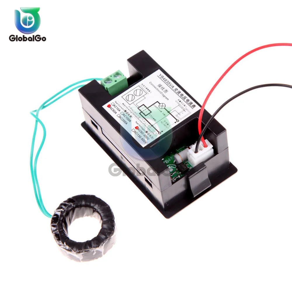 СВЕТОДИОДНЫЙ цифровой двойной дисплей вольтметр амперметр измеритель