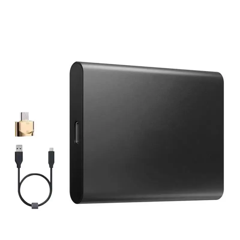 

SSD твердотельный жесткий диск компьютер ноутбук Type-C USB 3,0 быстрая скорость 2 ТБ мобильный жесткий диск, черный