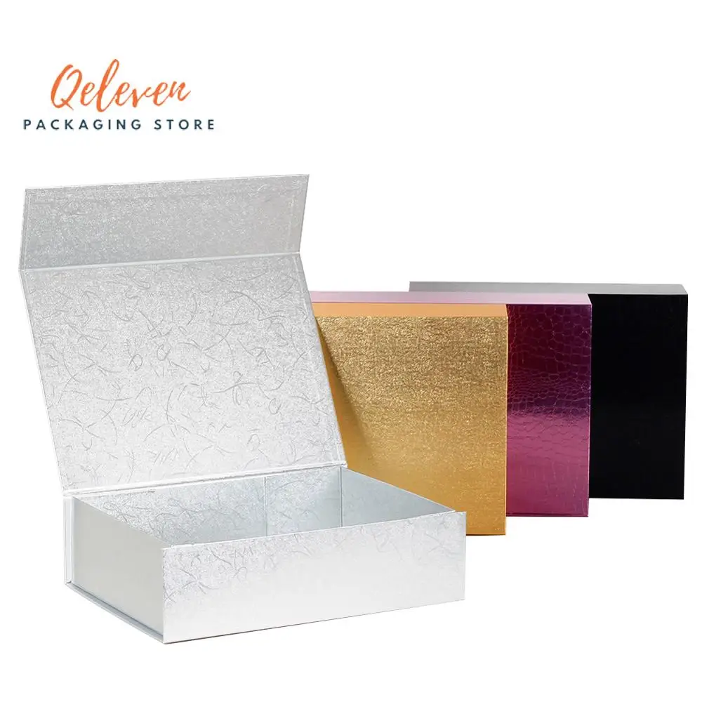 Wholesale 2pcs/Lot Custom Paperboard Folding rigid box Magnetic closure hot stamping foil logo Packaging Clothing Hair wigs | Дом и сад