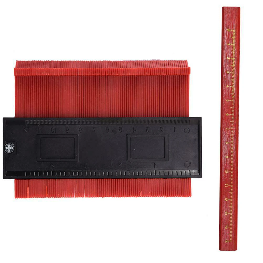 

Tiling Laminate General Tools Plastic Irregular Shaper Profila Ruler Gauge Duplicator Contour Scale Template Curvature Scale