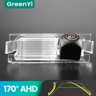 GreenYi 170  AHD 720P Траектория Автомобильная камера заднего вида для Kia K2 Rio 3 Ceed Hyundai Accent Solaris Verna I30 Ночное видение Реверс Реверс 4-контактный парковка