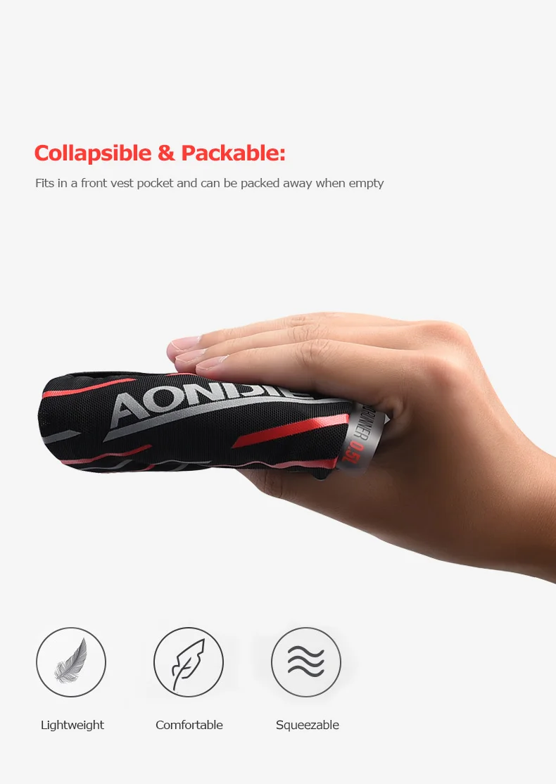 AONIJIE E961 ручная быстрое сцепление быстрая укладка фляжка бутылка для воды сумка 6," держатель телефона сумка Гидратация пакет для марафона