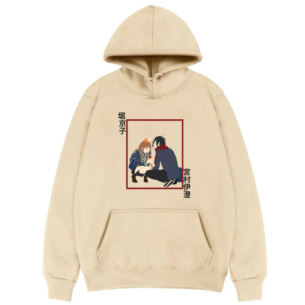 

Horimiya Hori and Miyamura Comics Hoodie Japan Cartoons Cosplay Hoody Sweatshirt Spring Autumn Men Graphics Print Hoodies Tops