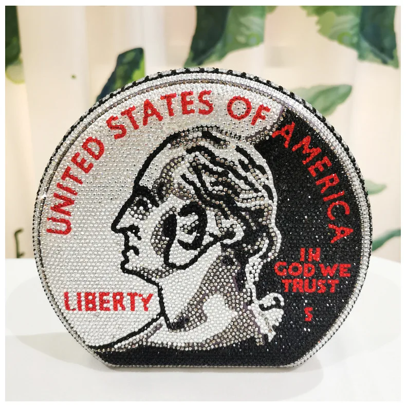 BaoYaFang круглая Свадебная сумка вечерние сумочки клатчи на каждый день долл. США