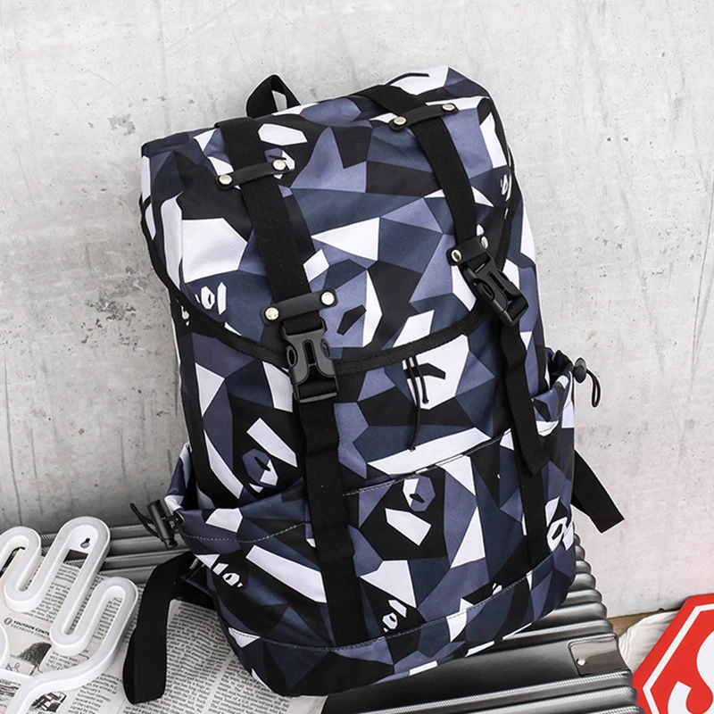 Camouflage Men's Backpack Outdoor Adventure Waterproof Portable School Student Travel Pack Mommy Female Yoga Fitness Sports Bags