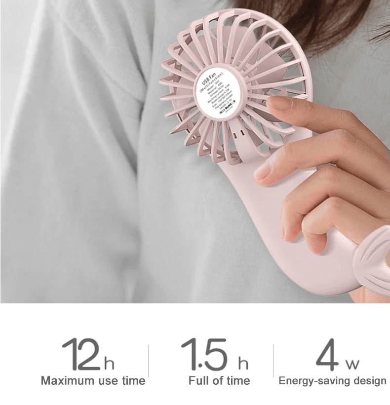 Портативный карманный мини-вентилятор охлаждающий ручной вентилятор для