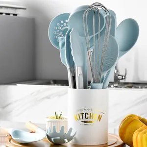 cooking tool sets heat resistant spatula spoon egg beaters utensils shovel colander kitchenware kitchen gadgets accessories item free global shipping