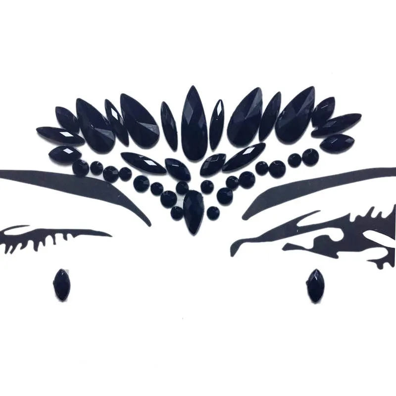 DIY кристалл лицо наклейка s для женщин маскарадное Ювелирное Украшение вечерние