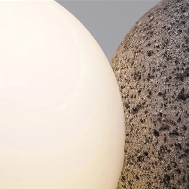 Candelabro de cemento LED G9 para sala de estar, lámpara moderna y minimalista de estilo nórdico para mesita de noche y baño