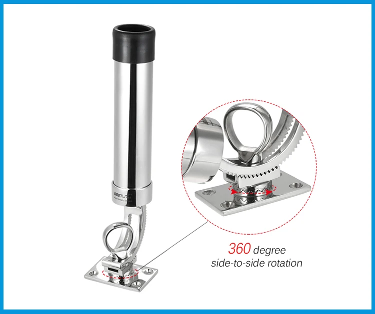 Регулируемое съемное крепление для удочки BSET MATEL 2 шт./лот из нержавеющей стали 316