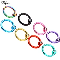 miqiao 8 packs of mixed color set nose rings body piercing jewelry