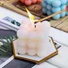 1 шт. кубический воск, креативный кубик-пузырь, искусственная ароматическая свеча, скульптурный кубик ручной работы, Ароматизированная свеча