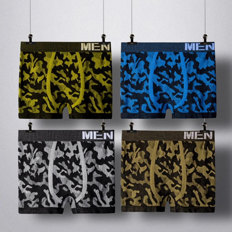 4 шт./партия мужское хлопковое нижнее белье|Мужские трусы боксеры| |