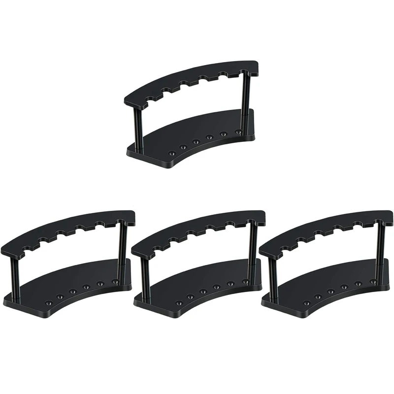 

Set of 4 Pen Holder 6-Slots Pen Display Stand Nail/Makeup/Art Brush Rack Organizer Holder for Homes