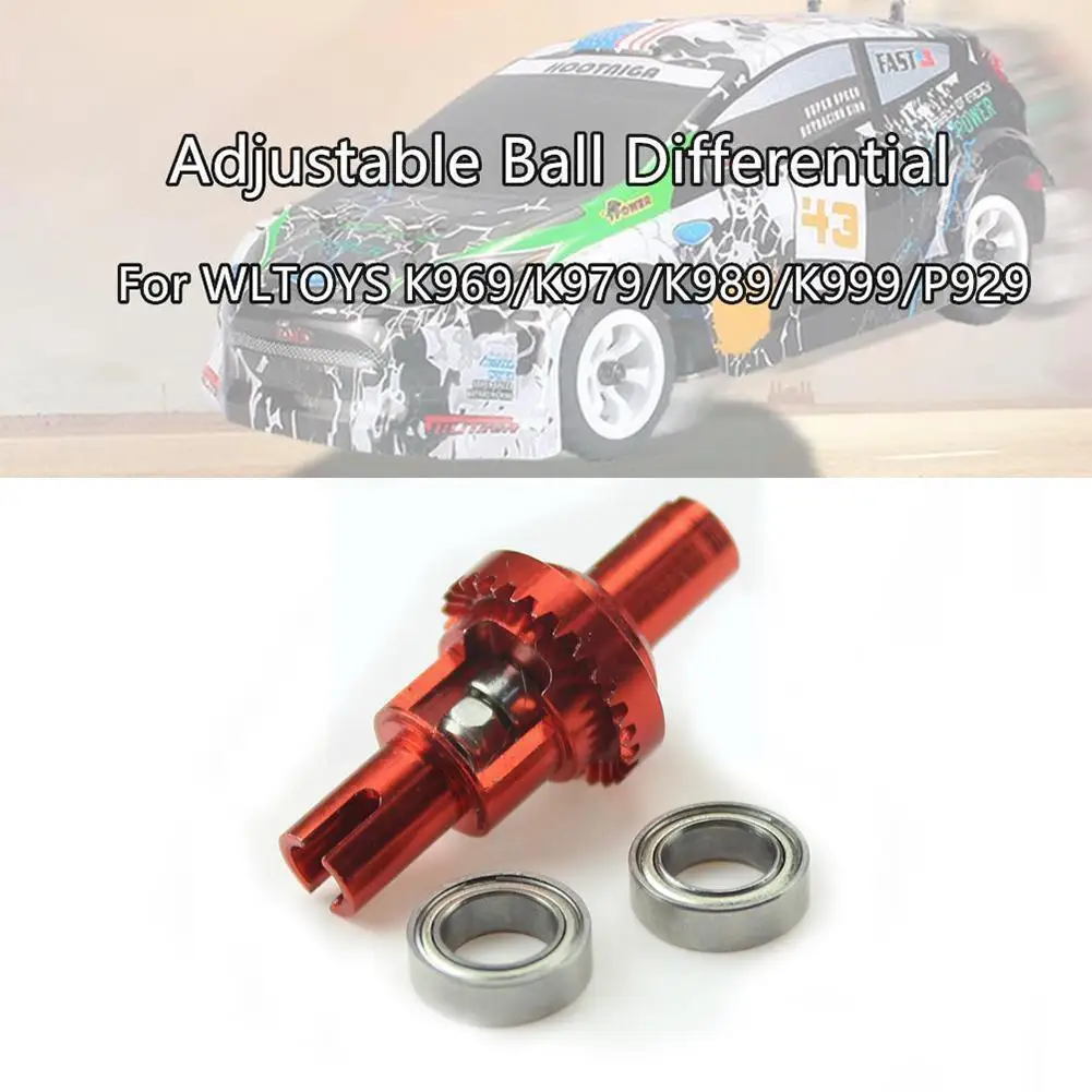 

For Wltoys K929 K939 K969 K979 K989 K999 1/28 Scale Spare Box Ball K989-26 Upgrade Car Parts RC Metal Differential Adjustab Q9N3