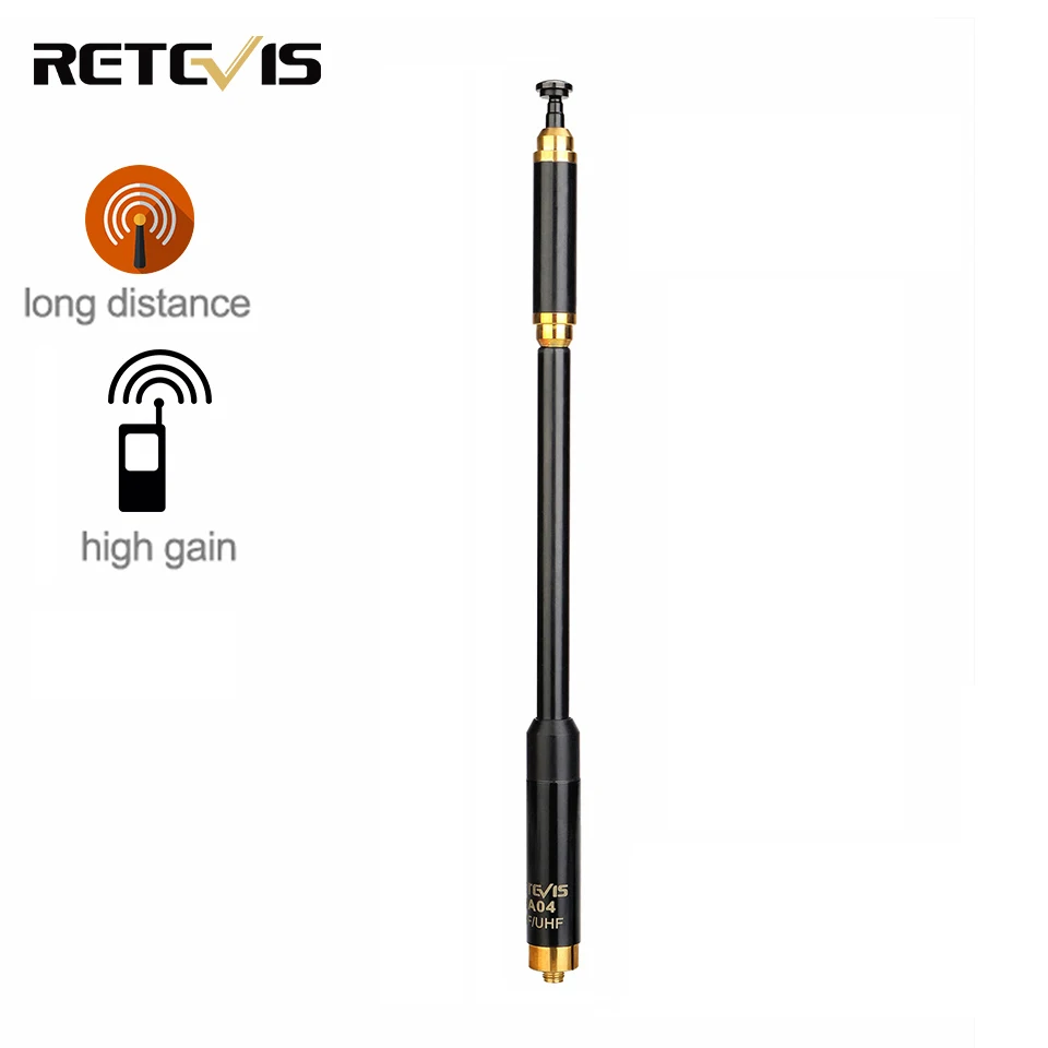 Портативные радиостанции Retevis HA04 Walkie Talkie SMA F с УФ диапазоном 144/430 МГц для Kenwood Baofeng