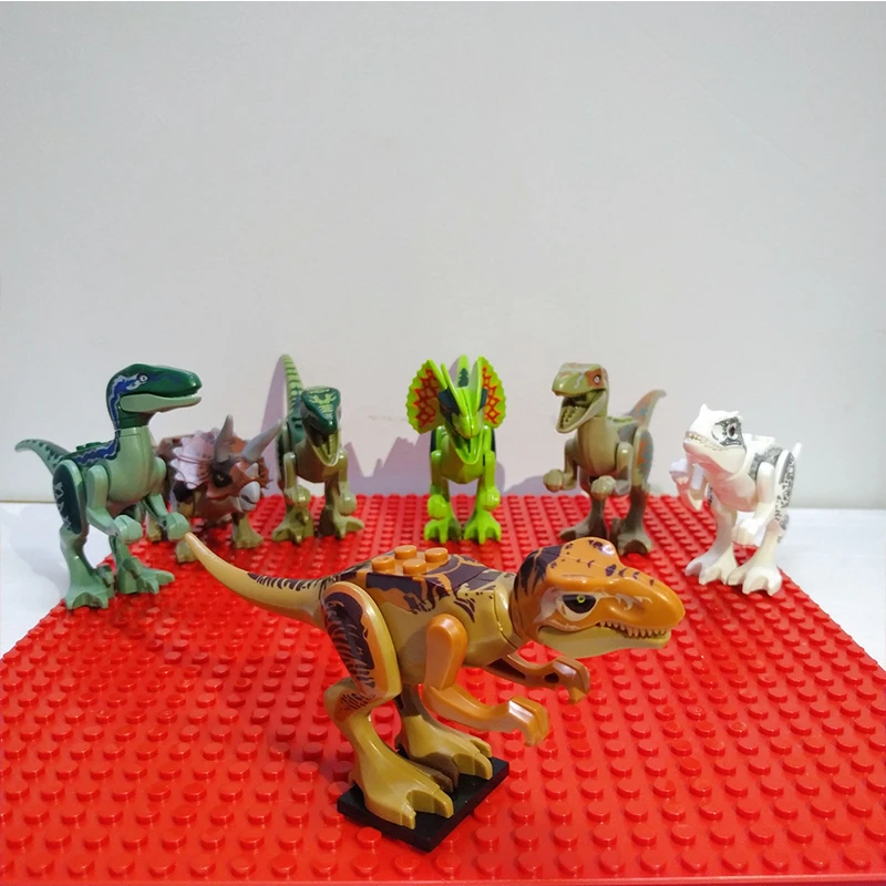 

Building Blocks Kids Assemble Toy Bricks Dinosaur Jurassic World Pterosaurs Triceratops Figures Models Toys for Children Gift