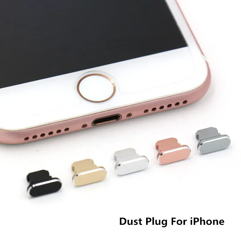 Металлический разъем для защиты от пыли iPhone 11 7 8 X XR 6S Plus крышка крышки пробка