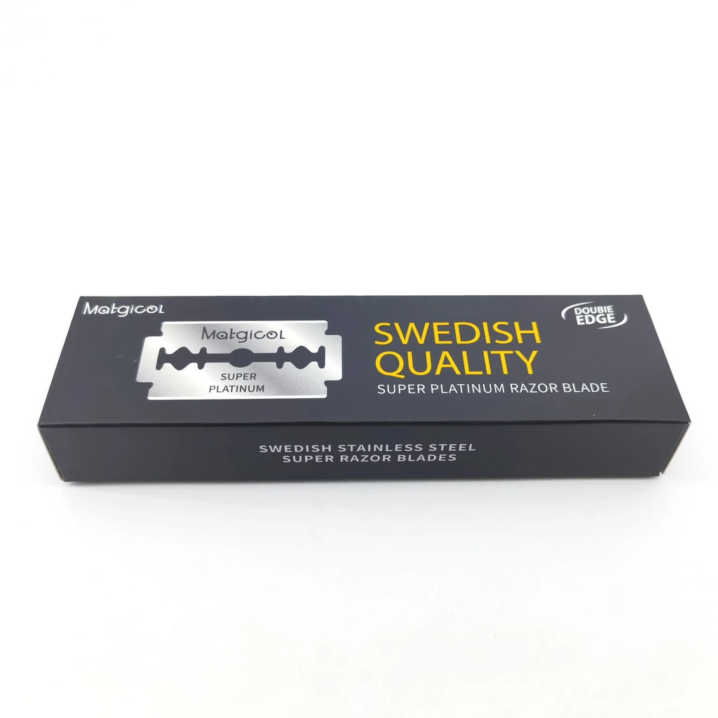 Лезвия для бритвы с двойным лезвием 100 шт. лезвия из нержавеющей стали складного