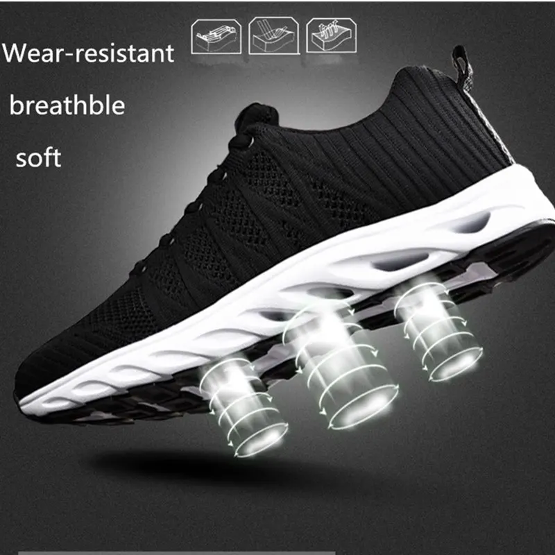 Новый стиль обувь для бега на плоской подошве дышащие мужские спортивные