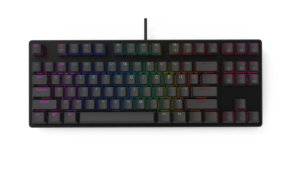 Умная утка xs87 87 Механическая клавиатура 80% TKL Горячая замена переключатель эффект